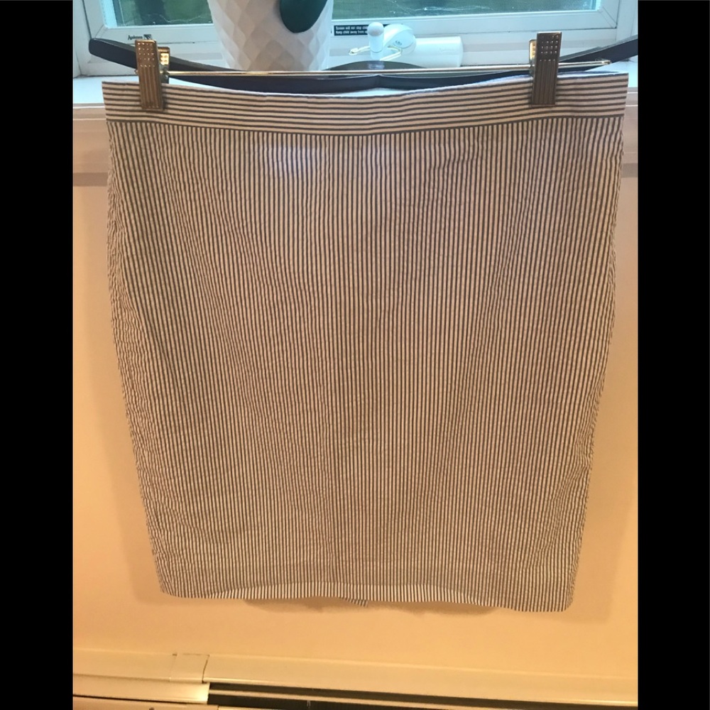 J.Crew pinstriped skirt